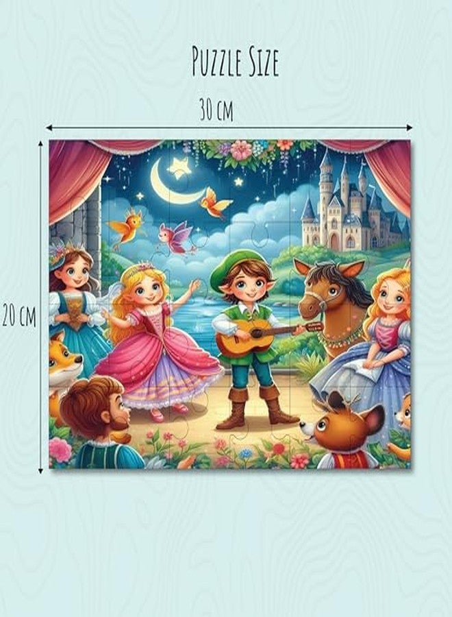 Khilonewale Kids Jigsaw Puzzle 8x12 Inch for Ages 3+ - Colorful Story Scene Brain Game, Educational Quiet Time Activity, Cardboard Puzzle for Boys and Girls, Gift‑Ready Family Toy Set (Fairy Tale Party) - Image 3